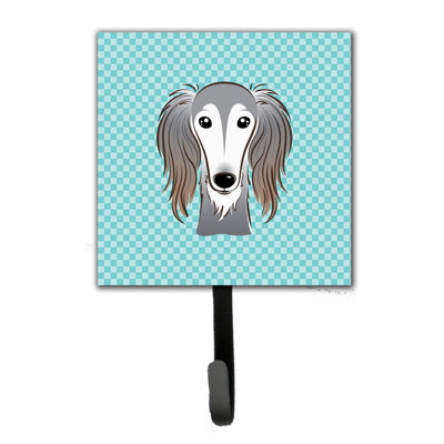 Crochet mural saluki damier