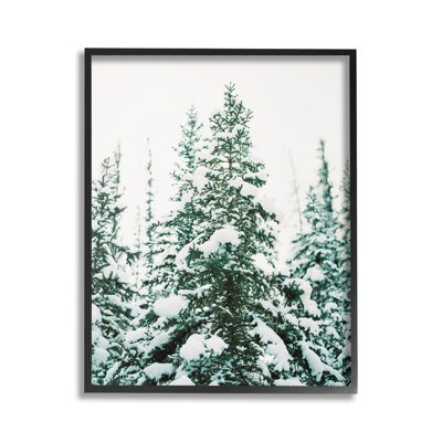 WoodlandFirwithSnowGicleeArtbyJustineMilton