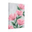 Plantes et fleurs, fleurs roses sur fond gris, reproduction d'art-2070043840