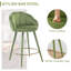 Bannan Upholstered Counter Stool with Metal Frame-2138654406