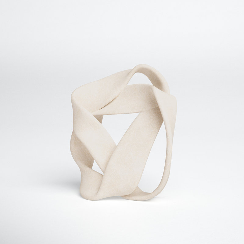 Vonetta Abstract Figurines & Sculptures, Off White