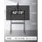 JYXCN Smart Board Trolley with Tablet Tray | 42-75 Inch Support, USB Charging Port
