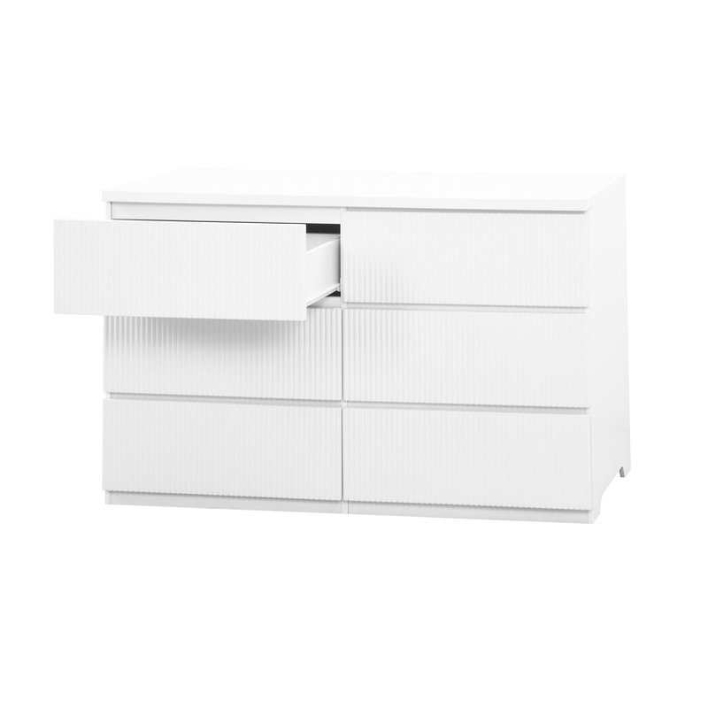 Commode 6 tiroirs Modern White