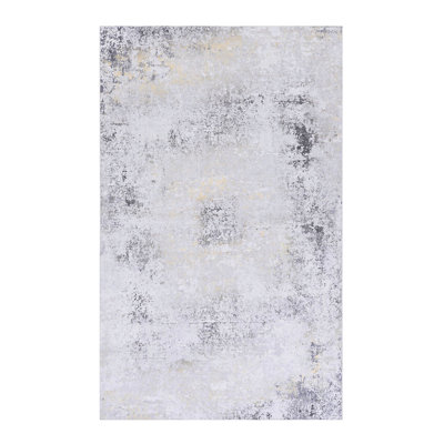 Tapis lavable, antidérapant, antidérapant, à poils courts, pliable et pour animaux de compagnie - créez un salon, une chambre à coucher, une cuisine, une salle à manger (gris