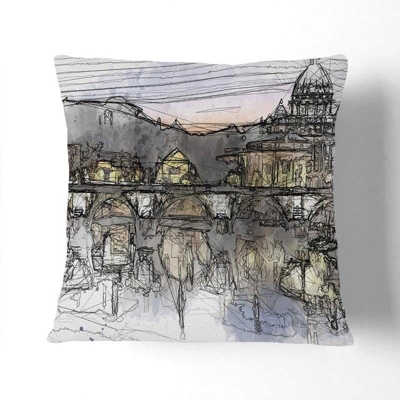 Square Cushion, 40cm H x 40cm W x 15cm D