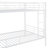 Full Over Full Metal Bunk Bed, White