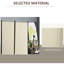 Paravent 6 'à 3 panneaux, barrière de confidentialité beige. Pliage à double charnière. Structure en métal. Gain de place. H 73,18 po x L 99,5 po x P 20,02 po. Décoration intérieure pliable.