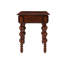 Table de bout en noyer antique, tiroir pour objets décoratifs, installation rapide et plateau de table en bois, outils de rangement rétro en forme de bulles, placage, pieds tournés