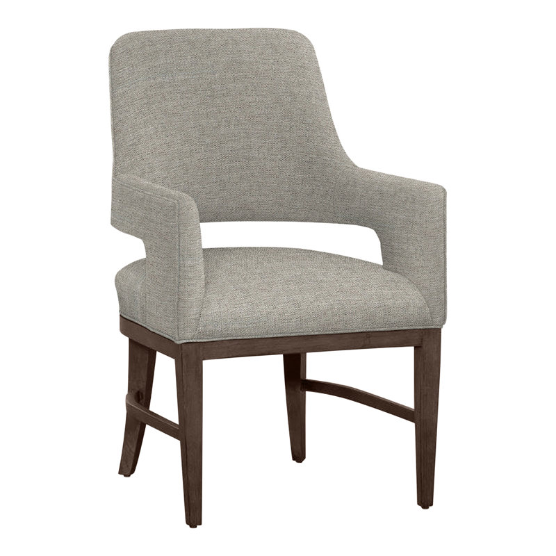 Chaise avec accoudoirs Josie, Noisette, Lin 3152