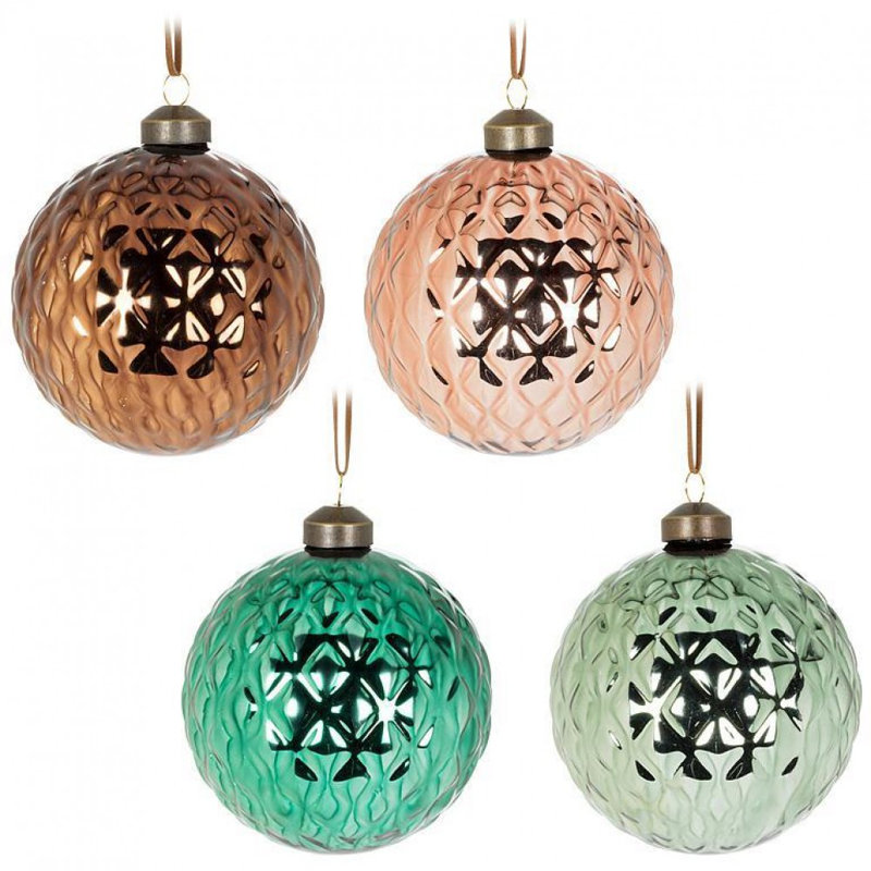 Ensemble de 4 boules de couleur unie assorties