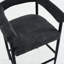 De 2 tabourets de café modernes, tissu bouclé avec structure en métal et tabourets de bar ergonomiques et pratiques, style élégant et confortable-1543550520