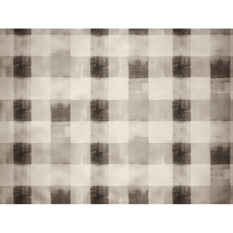 Machine Printed Comforter, Queen Comforter, Gray/Beige Gingham
