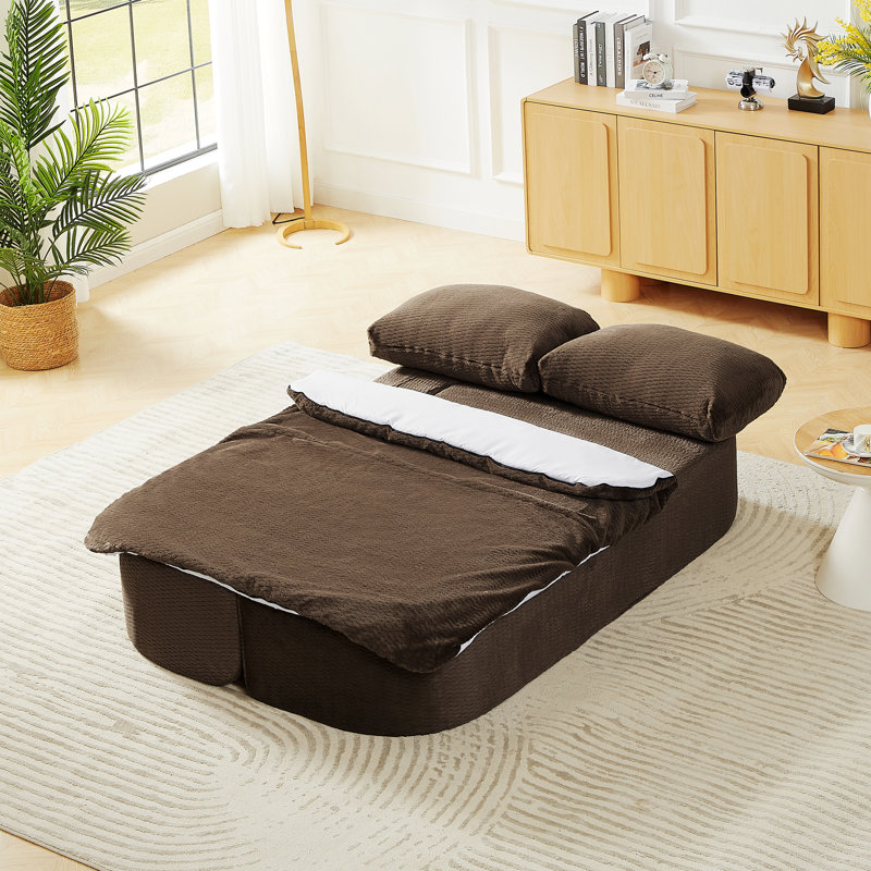 Canapé-lit de style moderne pour l'intérieur, canapé-lit convertible, canapé-lit à compression de futon de sol pliable pour utilisation polyvalente dans le salon, la chambre à coucher et un appartement