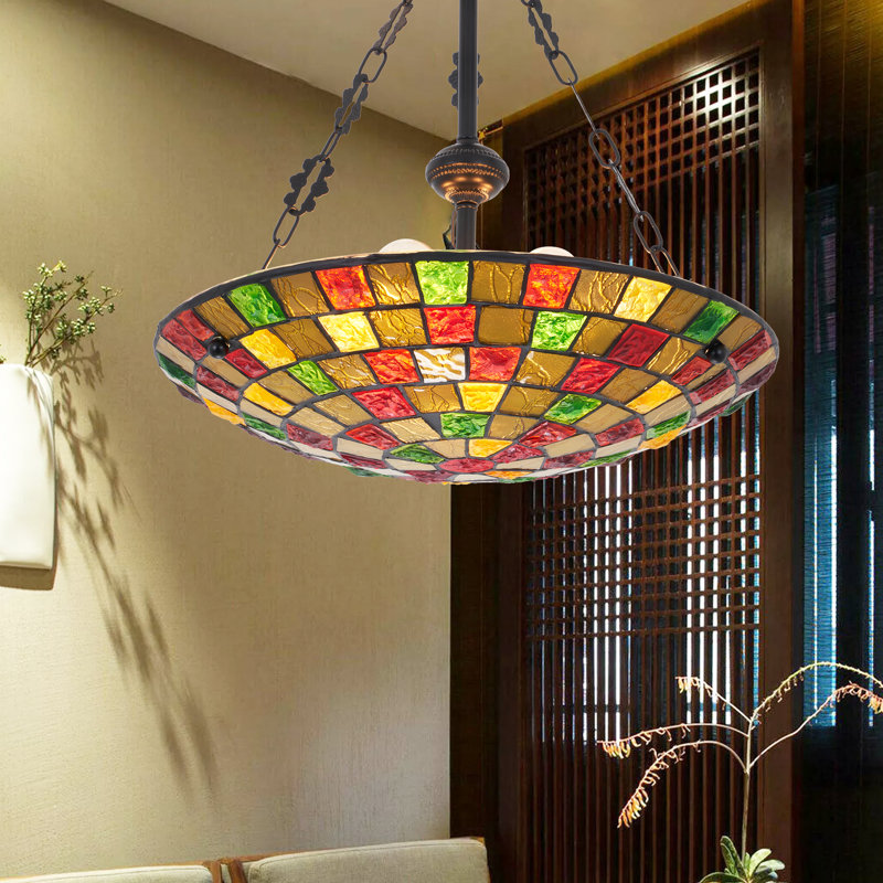 5 Light Dimmable Tiffany Chandelier Pendant Light Fixtures