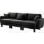 3 Dark Grey Boucle Fabric Couch With Distinctive Shell-shaped And Cylindrical Legs, Modern Style For Home Office, Strong Wooden Frame Support, Soft Upholstery Comfortable Relaxation Elegant Design-619749898
