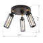 Plafonnier encastré 3 lumières Head