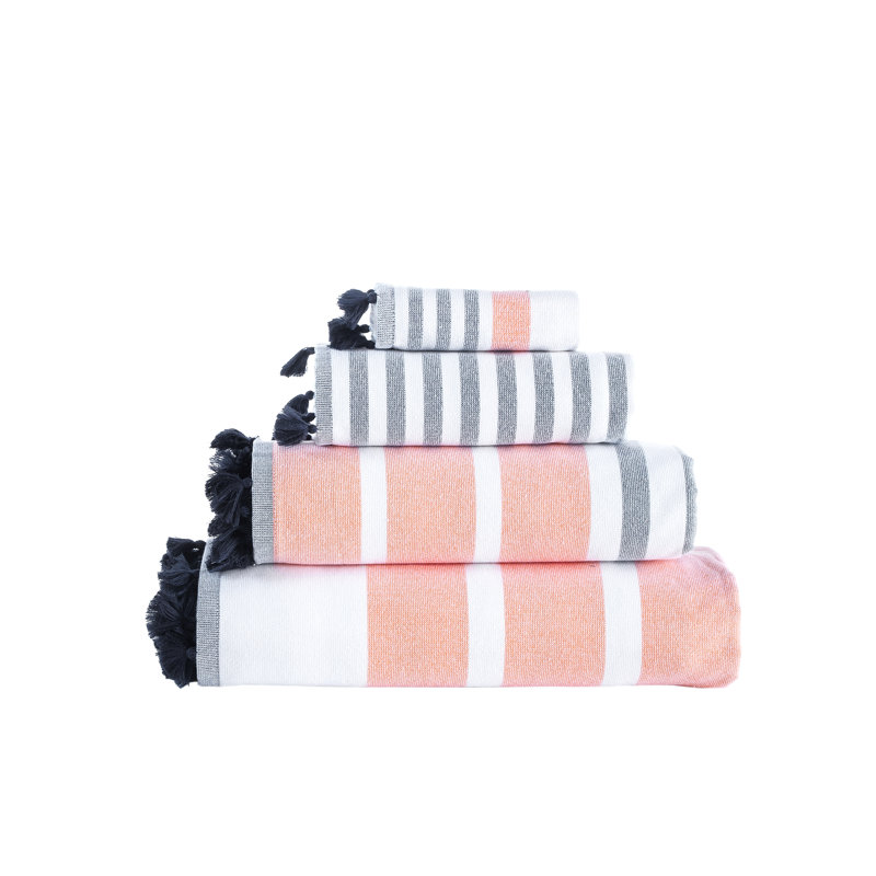 Essuie-mains Brooks Brothers 4 pièces, Orange
