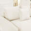 Canapé modulaire surdimensionné avec coussins décoratifs en tissu velours côtelé et repose-pieds-1566129862
