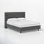 Hanson Upholstered Wingback Platform Bed-600718276-600718293