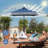 Oshiro 90'' Lighted Market Umbrella with Crank Lift-110559269