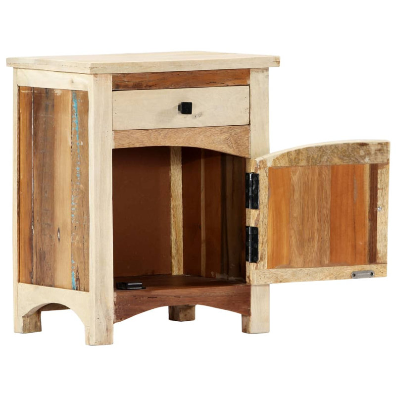 Ailani 30cm W Solid + Manufactured Wood Bedside Table