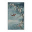 Tapis bleu soyeux et moelleux-101423509