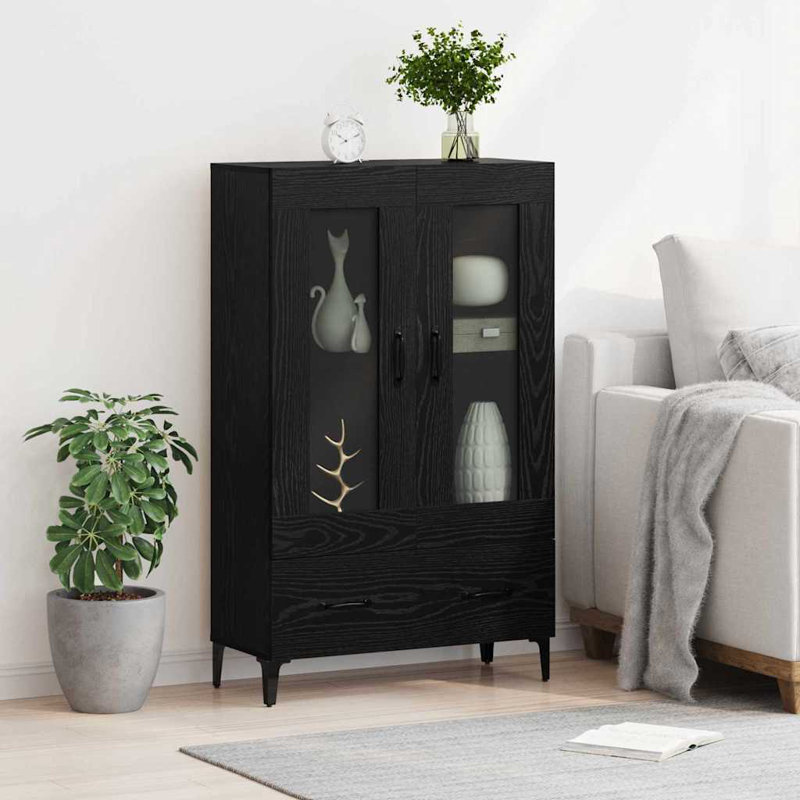 70cm Sideboard, Black Oak