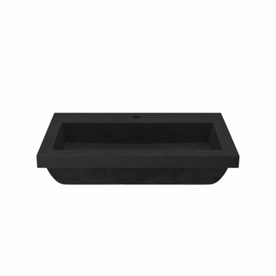 NativeStone Trough Concrete Drop-In Sink
