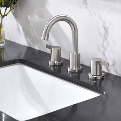 NO 2-handle Bathroom Faucet with Drain Assembly