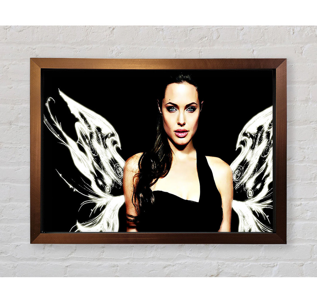 Angelina Jolie Angel Wings - Einzelner Bilderrahmen Kunstdrucke