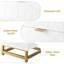 Commode 2 tiroirs blanche, petite commode, commode, table de chevet moderne pour la chambre à coucher, table de bout avec tiroir pour le salon, le couloir, le vestibule