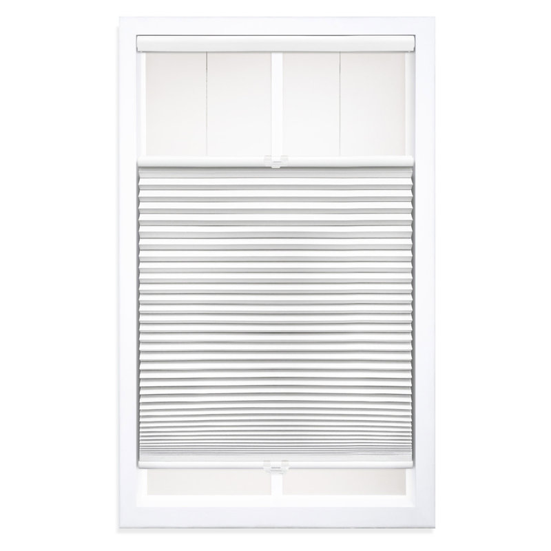 Sheba 1.5 inch Cordless Blackout Top Down bottom Up Cellular Shade, 38" W x 64" L, White