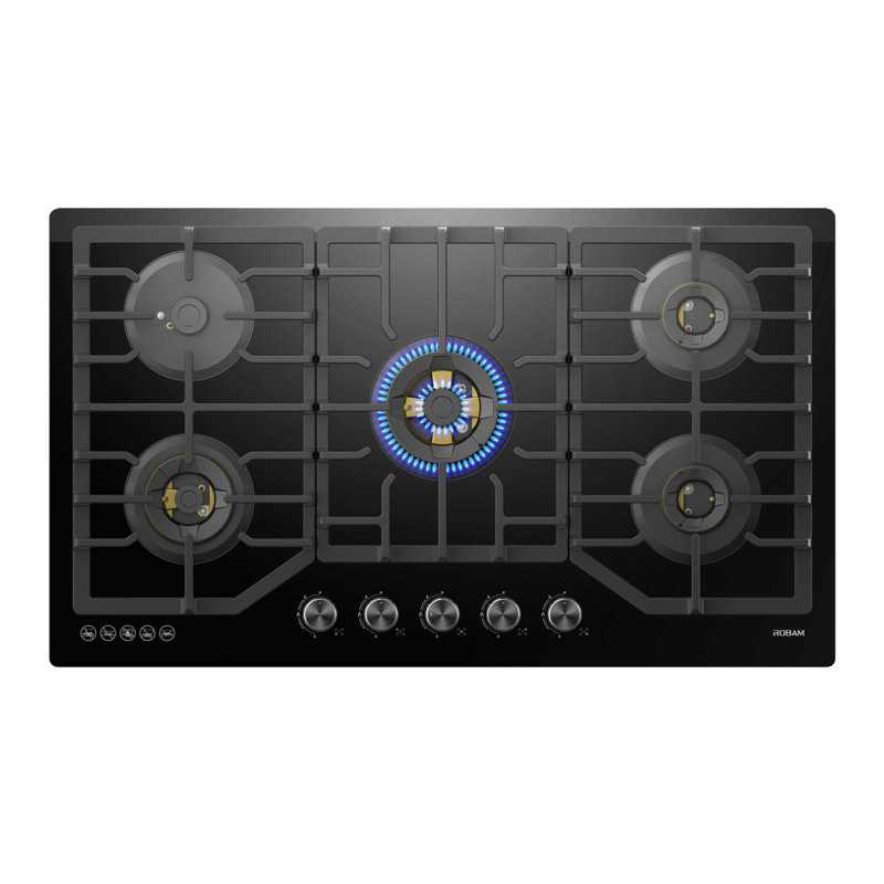 Robam 36" Black Natural Gas 5 Burner Cooktop