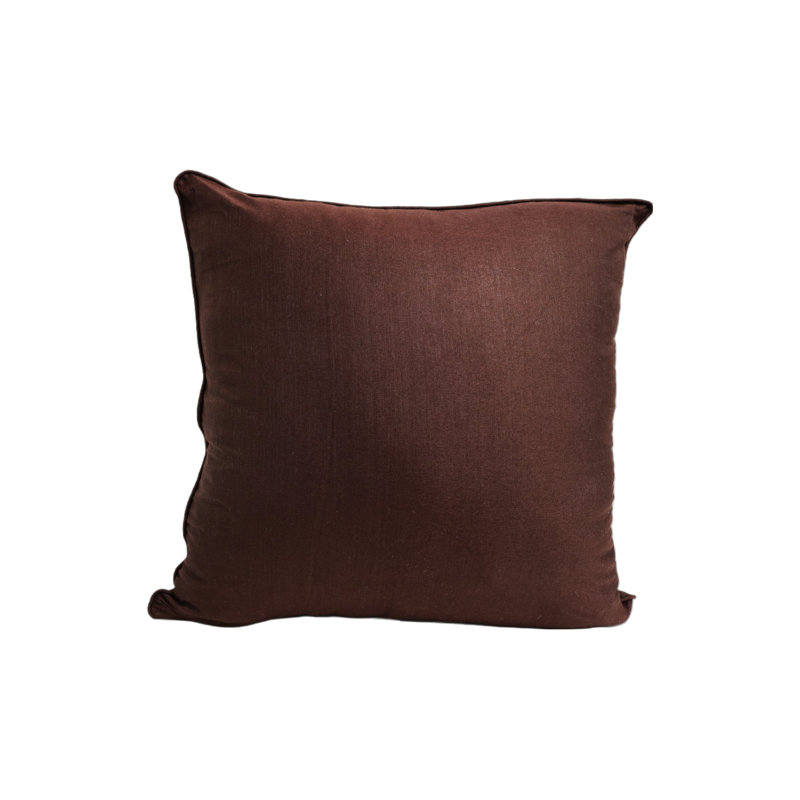 Solid Throw Pillow, Brown