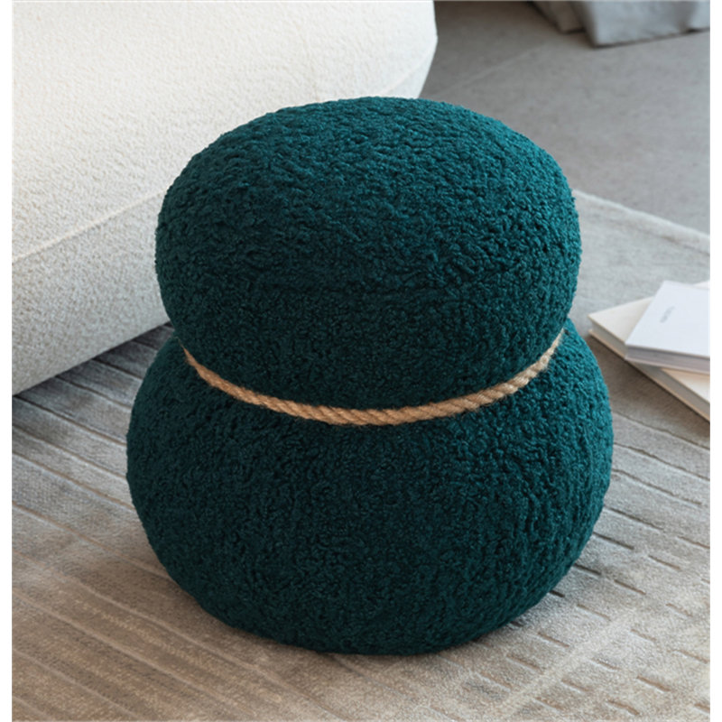 Tabouret bonhomme de neige, siège d'une largeur de 14,56 po, ventre rond, mignon et ludique, convient à tout espace