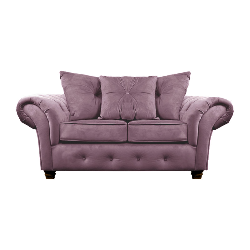 Lila 2 Seater Velvet Sofa, Lavender