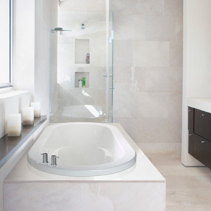 Baignoire à air 71,75 po MTI Solutions New Yorker 7 - Mat, Sous-comptoir