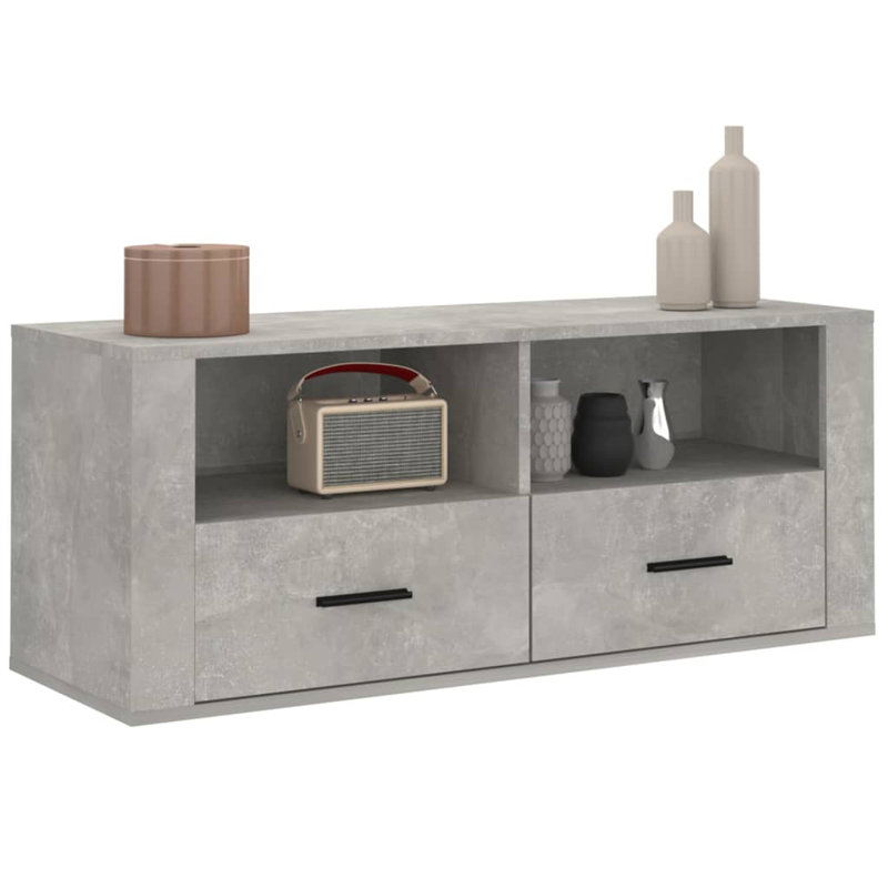 Katonia TV Stand for TVs up to 43", Concrete Grey