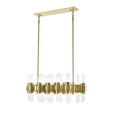 Luminaire suspendu carré / rectangulaire pour îlot de cuisine 24 lumières