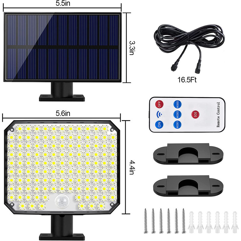 LED Solar Power Outdoor Security Spot Light with Motion Sensor
