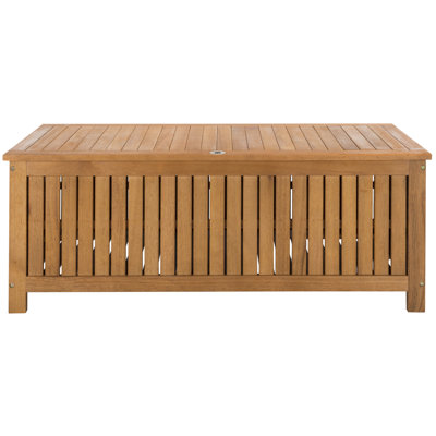 Abri Solid Eucalyptus Wood Deck Box