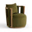 Fauteuil pivotant vert Gosport-2039674895