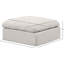 Repose-pieds modulaire rembourré Itala-94466407