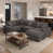 Dark Grey Chenille