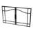 Dimplex 33" Glass Swing Doors for Built-In Electric Firebox-1164226530