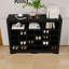 Console 24 tiroirs, armoire à chaussures moderne avec base incurvée, buffet polyvalent-864405277