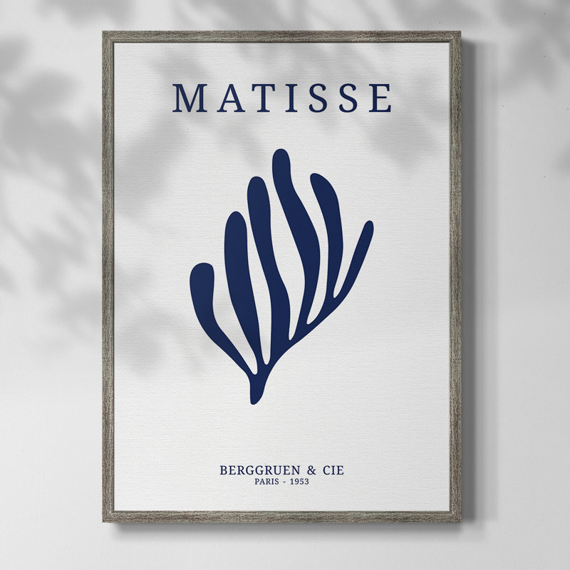 Matisse CDX III, reproduction d'art encadrée - bois massif, H 11 po x l 9 po