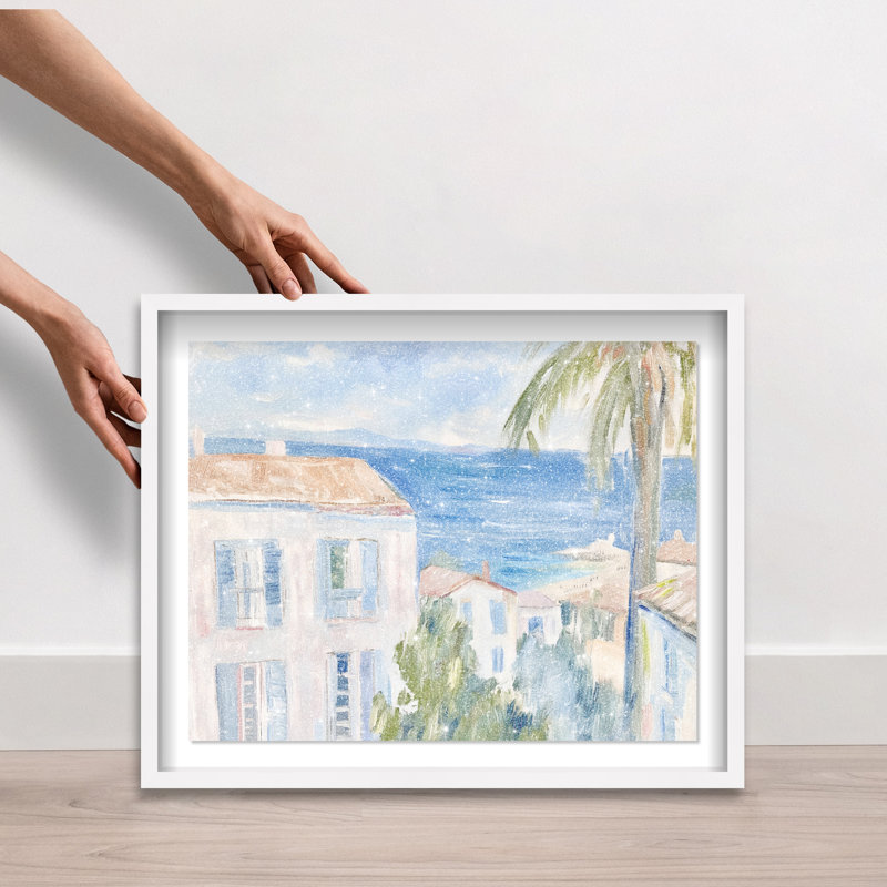 Henri Matisse Interpreted Town I Shadowbox Nautical & Beach Print by Oliver Gal, Black Frame, 20 x 16, 21.5"H x 25.5"W