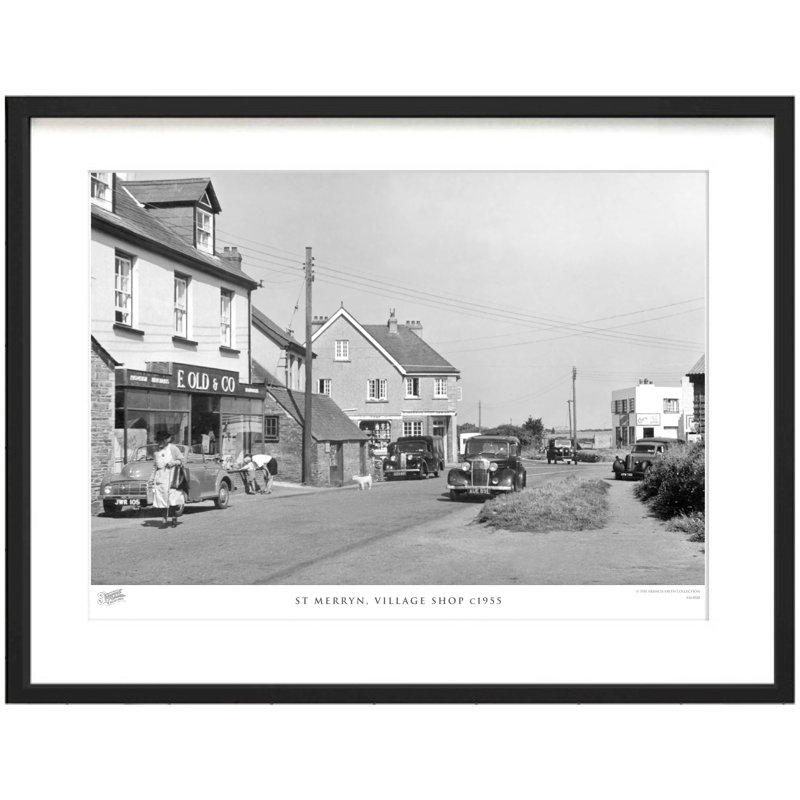 St Merryn, Village Shop C1955 by Francis Frith - Single Picture Frame Print, 40cm H x 50cm W x 2.3cm D