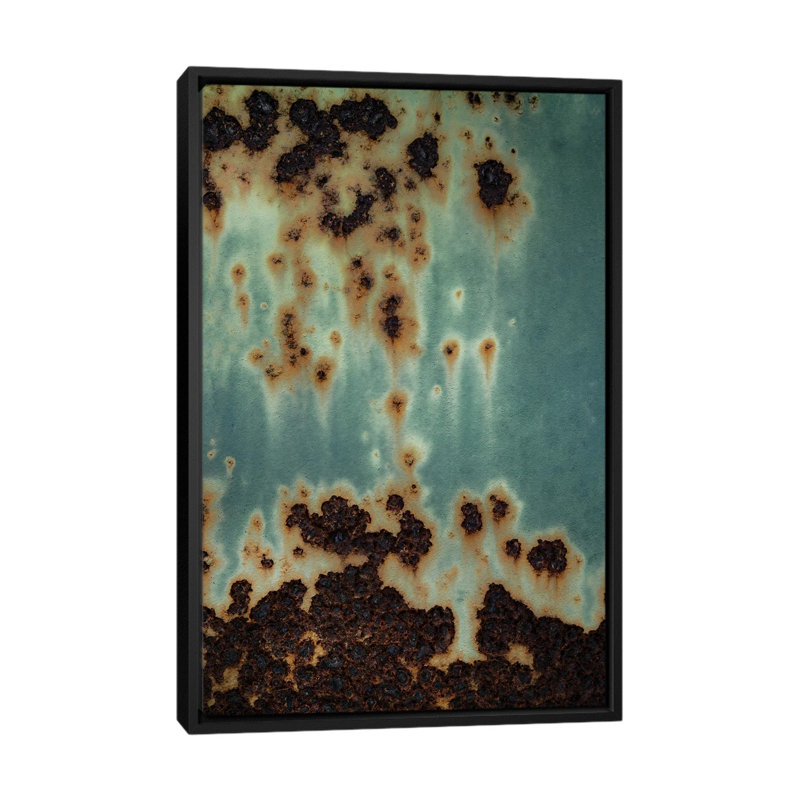 «Descent I», reproduction d'art sur toile encadrée, 48" x 32", Toile avec cadre, Noir